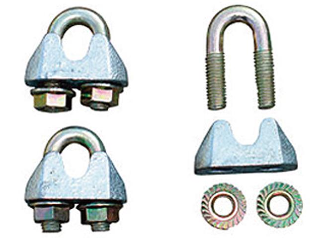 Galvanized clamp for wire rope